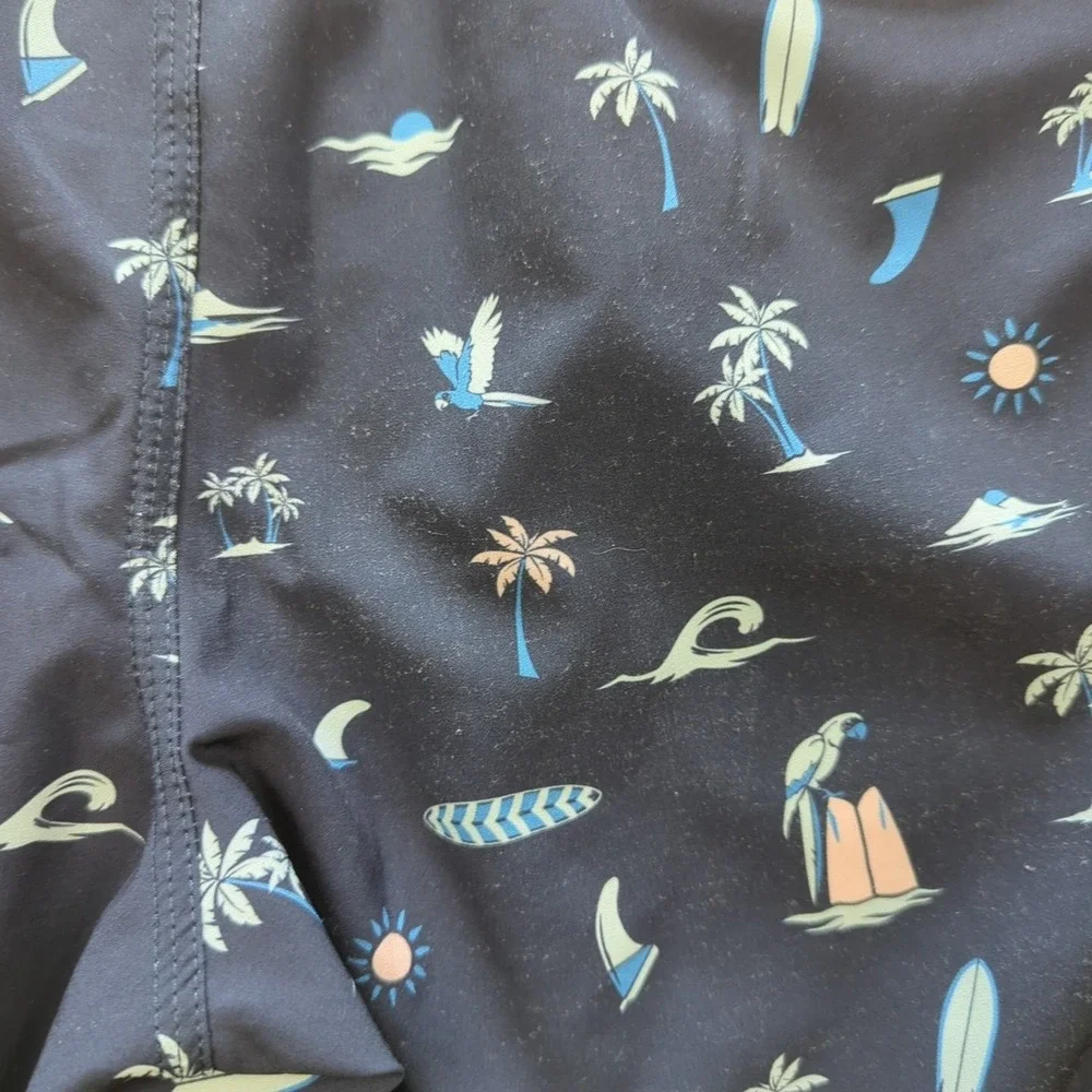O'Neill HyperFreak HyperDry Performance Boardshorts‎ Mens M Surf Parrot